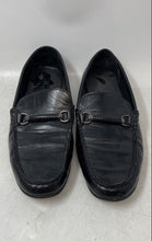 Load image into Gallery viewer, Perry Ellis Portfolio Mens Black Leather Round Toe Slip-On Loafer Shoes Size 9