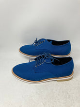 Load image into Gallery viewer, Calvin Klein Mens Aggussie Blue Round Toe Lace-Up Oxford Dress Shoes Size 8
