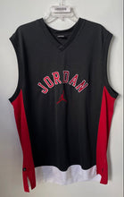 Load image into Gallery viewer, Jordan Mens Red Black Sleeveless V-Neck #23 Basketball Jersey Tank Top Size XXL