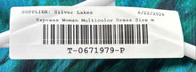 Load image into Gallery viewer, Express Womens Multicolor Printed Sleeveless V-Neck Pullover Mini Dress Size M