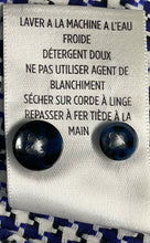Load image into Gallery viewer, Robert Graham Mens White Blue Houndstooth Tailored Fit Button-Up Shirt Size 2XL
