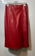 Load image into Gallery viewer, Fashion Nova Womens Red Back Zip Side Slit Midi Straight & Pencil Skirt Size M