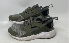 Load image into Gallery viewer, Nike Kids Air Huarache Run Ultra SE 942121-005 Green Gray Sneaker Shoes Sz 4.5Y