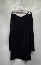 Load image into Gallery viewer, New York & Company Womens Black Knit Long Sleeve Sweater Dress Size Large