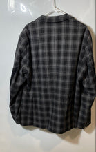 Load image into Gallery viewer, Boss Hugo Boss Mens Black Gray Plaid Notch Lapel Two-Button Blazer Size 46R
