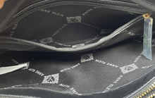 Load image into Gallery viewer, Anne Klein Womens Black Bottom Stud Zipper Inner Pocket Shoulder Handbag