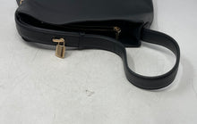 Load image into Gallery viewer, Anne Klein Womens Black Bottom Stud Zipper Inner Pocket Shoulder Handbag