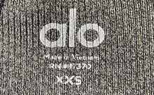 Load image into Gallery viewer, Alo Womens Black Gray High-Waisted Level Up Pull-On Ankle Leggings Size XXS