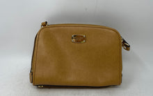 Load image into Gallery viewer, Michael Kors Womens Light Brown Leather Triple Compartment Dome Crossbody Purse