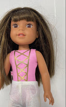 Load image into Gallery viewer, American Girl Brown Hair Pink White Outfit Wellie Wishers Ashlyn Fashion Doll