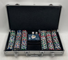 Load image into Gallery viewer, Pavilion Casino Game Set Poker Chips Dice Playing Cards With Aluminum Case