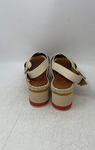 Load image into Gallery viewer, Enzo Angiolini Womens Eva Beige Leather Open Toe Buckle Strappy Sandals Size 8 M