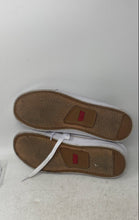 Load image into Gallery viewer, Levi's Mens Carter White Leather Lace-Up Low Top Sneaker Shoes Size 8.5