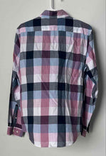 Load image into Gallery viewer, Express Mens Multicolor Plaid Cotton Long Sleeve Collared Button-Up Shirt Size S