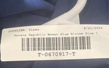 Load image into Gallery viewer, Banana Republic Womens Blue Long Sleeve Button-Up Shirt Size Large With Tag