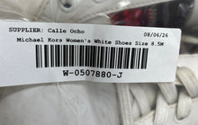 Load image into Gallery viewer, Michael Kors Womens Poppy White Snakeskin Embossed Sneakers Shoes Size 8.5M