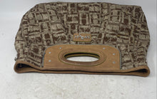 Load image into Gallery viewer, Mario Hernandez Womens Brown Monogram Print Studded Inner Pockets Satchel Bag