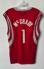 Load image into Gallery viewer, Vintage Adidas Mens Red Houston Rockets Tracy McGrady #1 Basketball Jersey Sz S