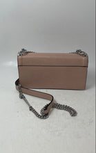 Load image into Gallery viewer, Aldo Womens Nude Leather Embossed Logo Chain Strap Crossbody Bag