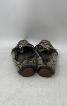 Load image into Gallery viewer, Coach Womens Brown Signature Print Slip-On Loafers Shoes Size 7.5M