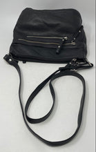 Load image into Gallery viewer, Great American Leather Works Womens Black Adjustable Strap Zip Top Crossbody Bag