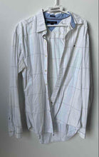 Load image into Gallery viewer, Tommy Hilfiger Mens White Plaid Print Long Sleeve Button-Up Shirt Size XL