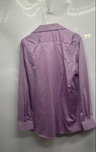 Load image into Gallery viewer, Michael Kors Mens Purple Cotton Long Sleeve Regular Fit Dress Shirt Size M