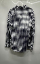 Load image into Gallery viewer, Tommy Hilfiger Mens White Blue Gingham Cotton Long Sleeve Button-Up Shirt Size L