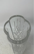 Load image into Gallery viewer, Royal Gallery Clear Crystal Cut Sparkle Clarity Scalloped Rim Collectibles Vases