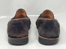 Load image into Gallery viewer, Authentic Salvatore Ferragamo Mens Brown Slip-On Loafers Shoes Size 9 Damaged
