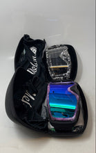 Load image into Gallery viewer, Melon Snow Goggles Purple Marbled Frame Contrasted W/ Blue Mirrored Lens 2 Pcs