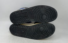 Load image into Gallery viewer, Nike Mens Air Jordan 1 Mid Blue White Black Sneaker Shoes Size 12 No Laces