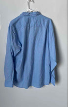 Load image into Gallery viewer, Tommy Bahama Mens Light Blue Long Sleeve Collared Button-Up Shirt Size L