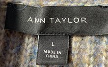Load image into Gallery viewer, Ann Taylor Womens Gray Long Sleeve Turtleneck Pullover Sweater Size Large