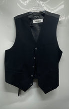 Load image into Gallery viewer, Alberto Cardinali Mens Black Adjustable Strap Five-Button Vest Size XXL