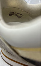 Load image into Gallery viewer, Michael Kors Womens White Brown Gold Lace-Up Sneakers Shoes Size 6.5M