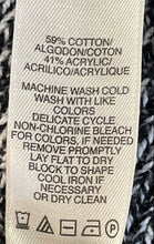 Load image into Gallery viewer, DKNY Jeans Womens Black White Long Sleeve Henley Neck Hooded Sweater Size XS