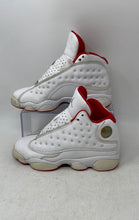 Load image into Gallery viewer, Nike Boys Air Jordan 13 414574-103 White Leather Basketball Shoes Sz 4Y No Laces