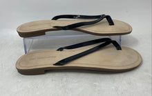 Load image into Gallery viewer, Saks Fifth Avenue Womens Black Beach Slip-On Open Toe Flip Flop Sandals Size 6M