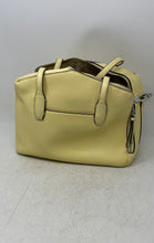 Load image into Gallery viewer, Calvin Klein Womens Yellow Leather Double Handle Shoulder Strap Satchel Handbag