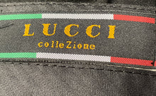 Load image into Gallery viewer, Lucci Collezione Mens Black Pleated Front Straight Leg Dress Pants Size 38R