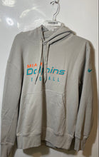 Load image into Gallery viewer, Nike Mens Gray Miami Dolphins Cotton Long Sleeve Pockets NFL Football Hoodie S
