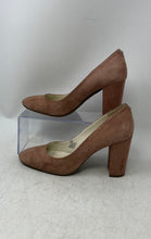 Load image into Gallery viewer, Anne Klein Womens Lonnie Light Brown Leather Slip-On Block Pump Heels Size 9M