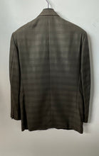 Load image into Gallery viewer, Paolo Vista Mens Green Brown Plaid Wool Long Sleeve Three-Button Blazer Size 36R