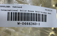 Load image into Gallery viewer, International Solid Brass Giftware Gold-Tone Scalloped Edge Trinket Bowl