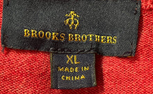 Load image into Gallery viewer, Brooks Brothers Mens Red Cotton Long Sleeve 1/2 Zip Pullover Sweater Size XL