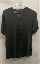Load image into Gallery viewer, Armani Exchange Mens Green Printed Cotton Short Sleeve V-Neck T-Shirt Size M