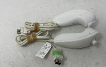 Load image into Gallery viewer, Nintendo Wii White Wired Controller Nunchuk Lot Of 2 Pieces Not Tested