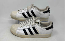 Load image into Gallery viewer, Adidas Mens Superstar C77153 White Black Leather Lace-Up Sneaker Shoes Size 7