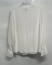 Load image into Gallery viewer, JM Collection Womens White Long Sleeve V-Neck Pullover Tunic Blouse Top Size 2X
